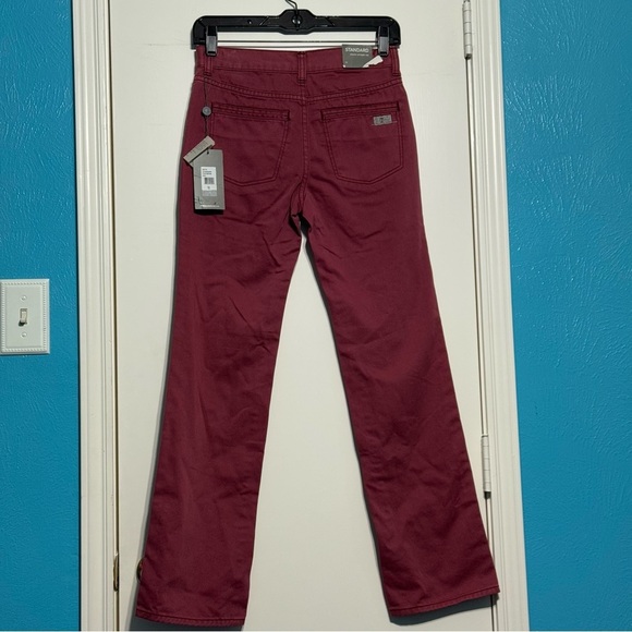 7 For All Mankind Standard Straight Leg Red Jeans Big Boys 10 women’s 25 NWT - Picture 12 of 15